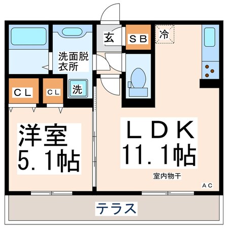 たつだニュータウン前 徒歩7分 1階の物件間取画像